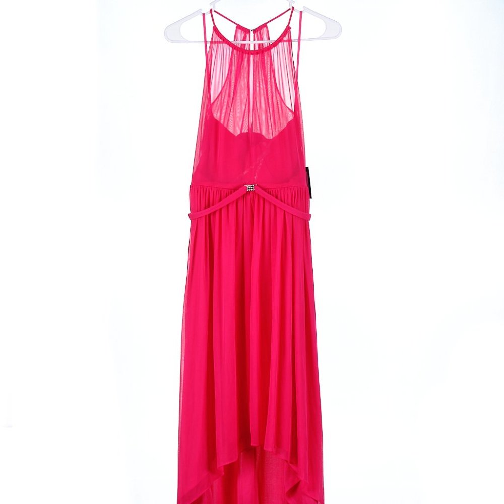 Marina Fuchsia Hi-Lo Ball Gown Dress Size 6 NWT - Picture 2 of 8